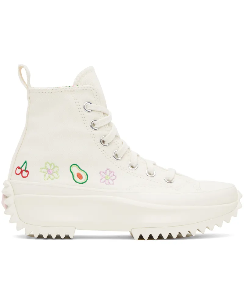 Converse White Run Star Hike Sneakers Egret