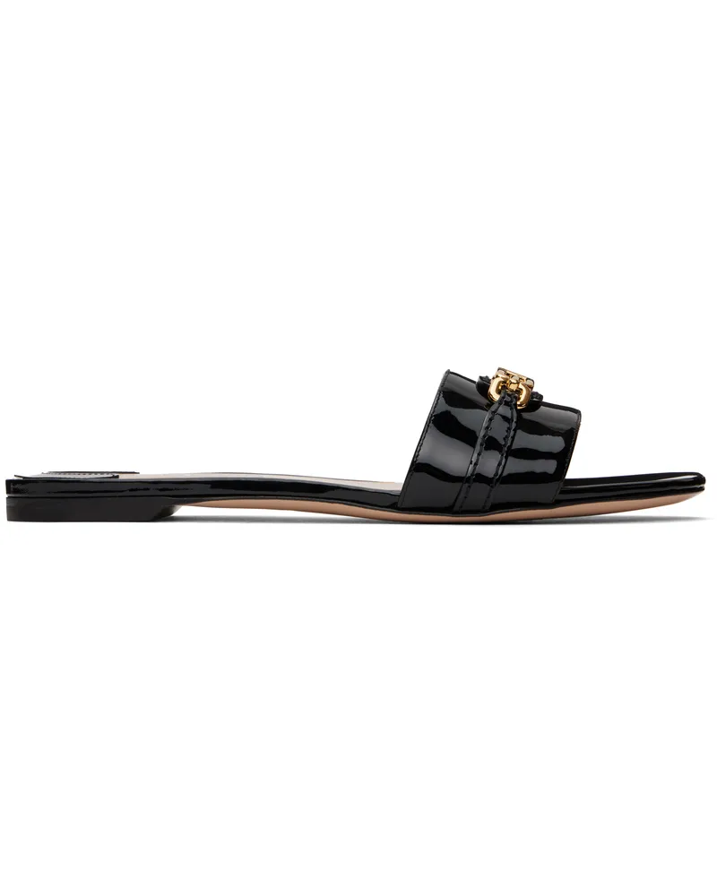 Tom Ford Black Leather Flat Sandals 1n001