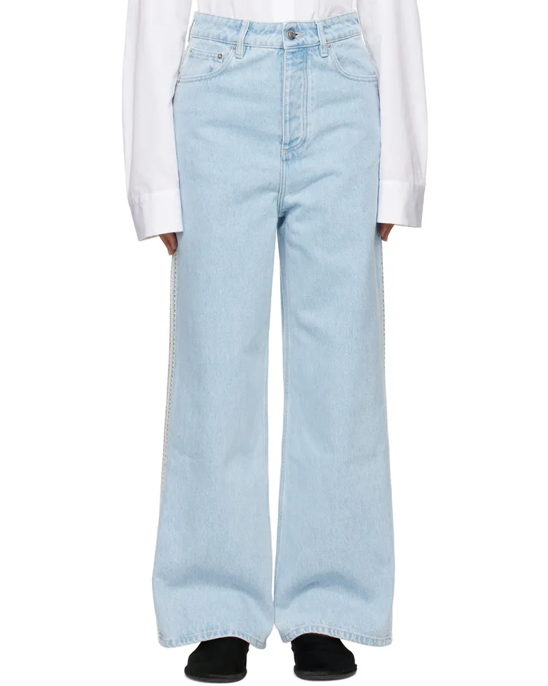 Nanushka Blue Josine Jeans Eco