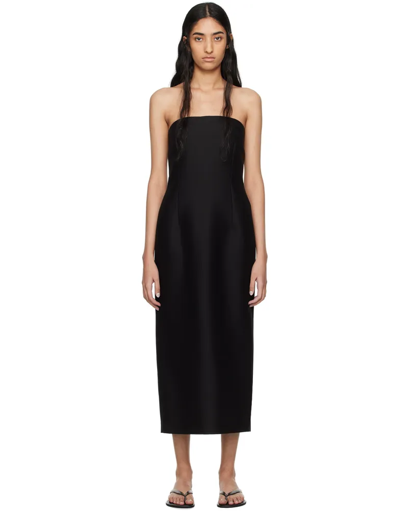 The Row Black Ward Maxi Dress Blk