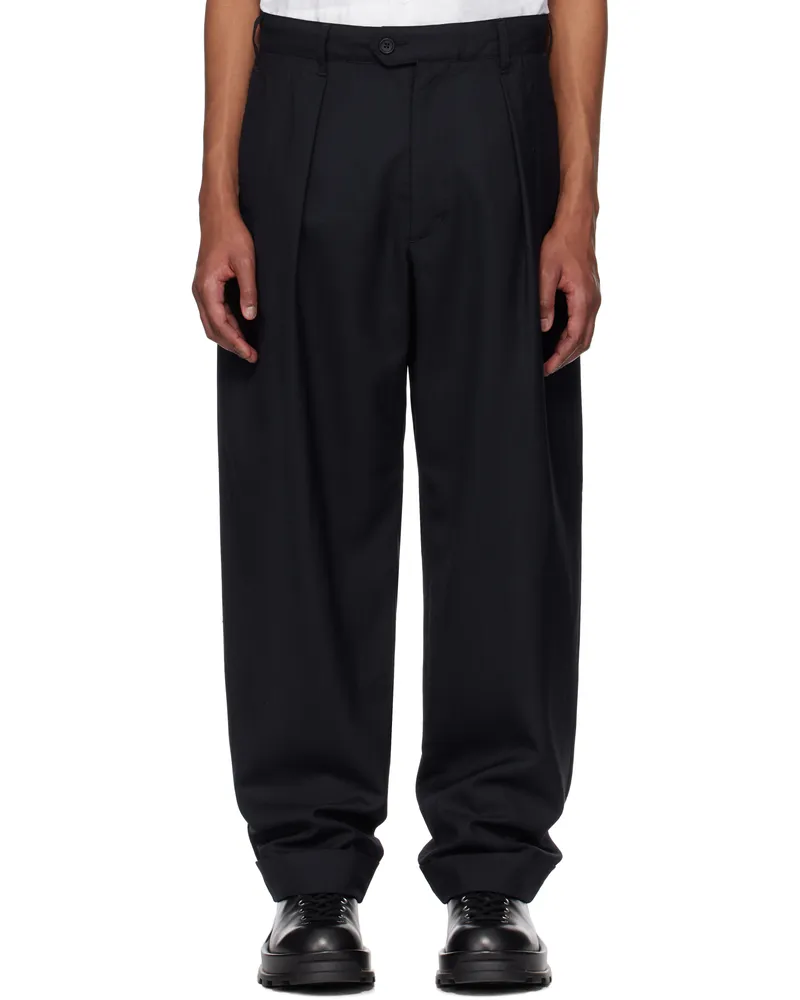 Engineered Garments Navy Carlyle Trousers Lc002