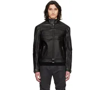 Black Fast Leather Jacket