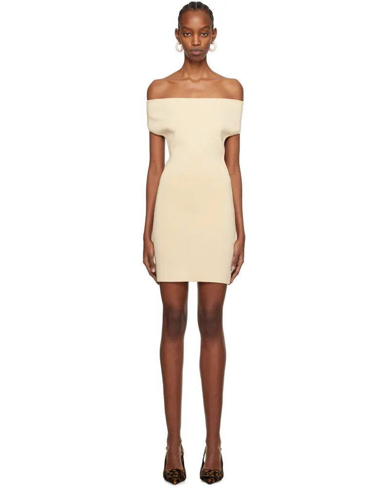 Jacquemus Beige Les Sculptures 'La robe Cubista' Minidress 210