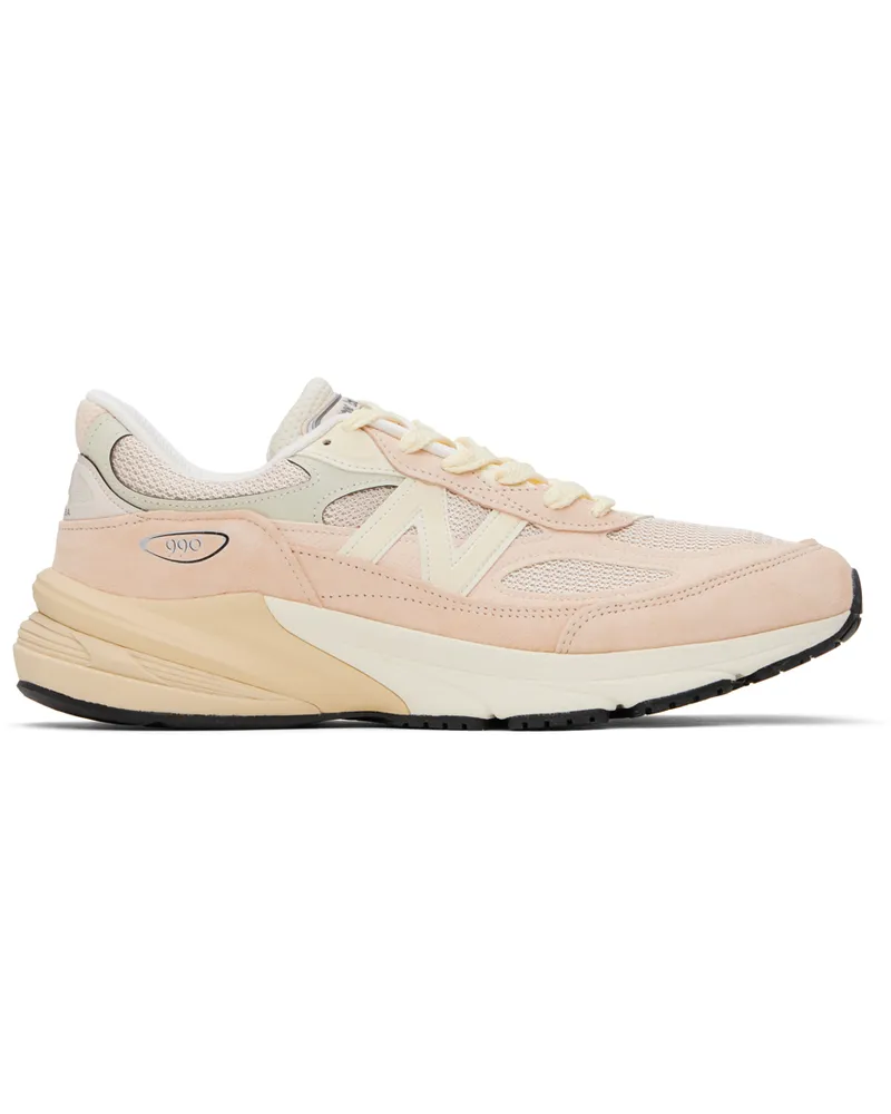 New Balance Pink & Beige 'Made in USA' 990v6 Sneakers Vintage
