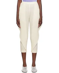 Issey Miyake Off-White Thicker Bottoms 1 Trousers Off