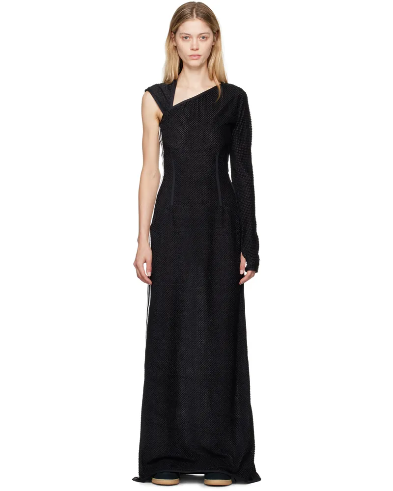 Y-3 Black Warp Maxi Dress Black