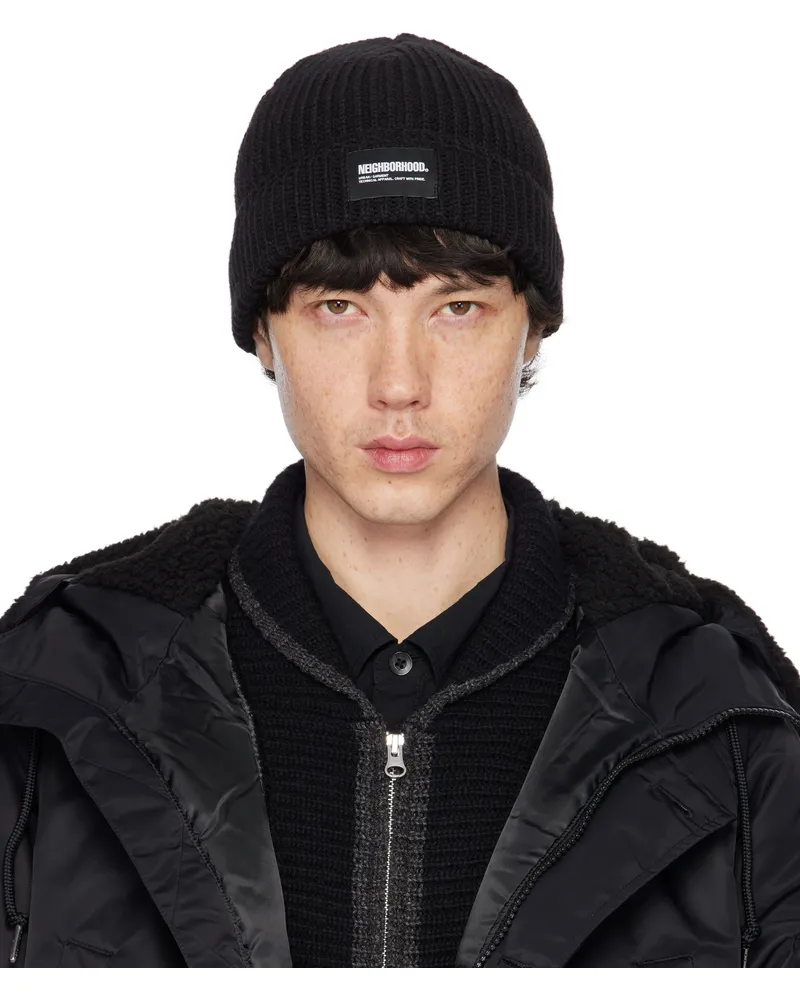 Neighborhood Black JP Beanie Black