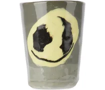 Off-White & Yellow Gradient One Smiley Face Mug