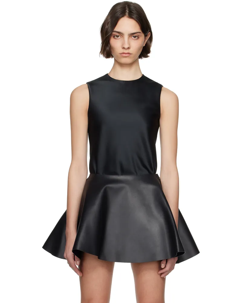 J.W.Anderson Black Bias Cut Sleeveless Top 999