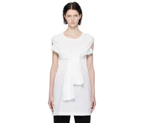 White Cutout Long Sleeve T-Shirt