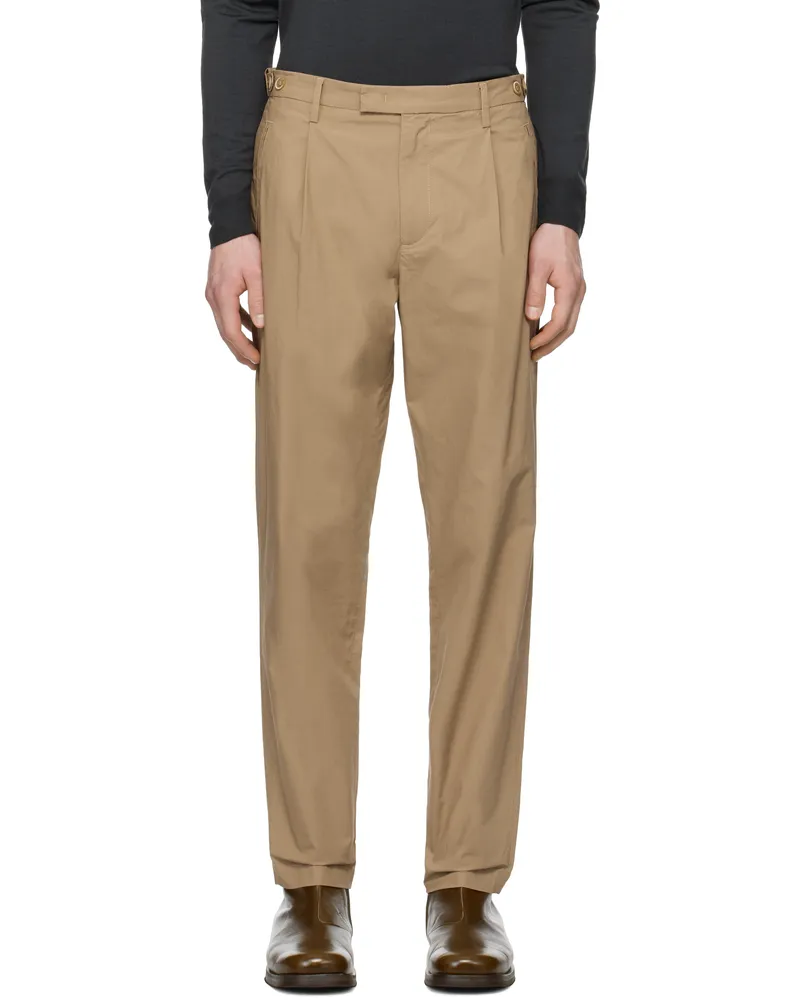 BARENA Beige Masco Vion Trousers Khaki