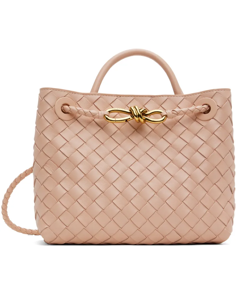 Bottega Veneta Pink Small Andiamo Bag Lotus