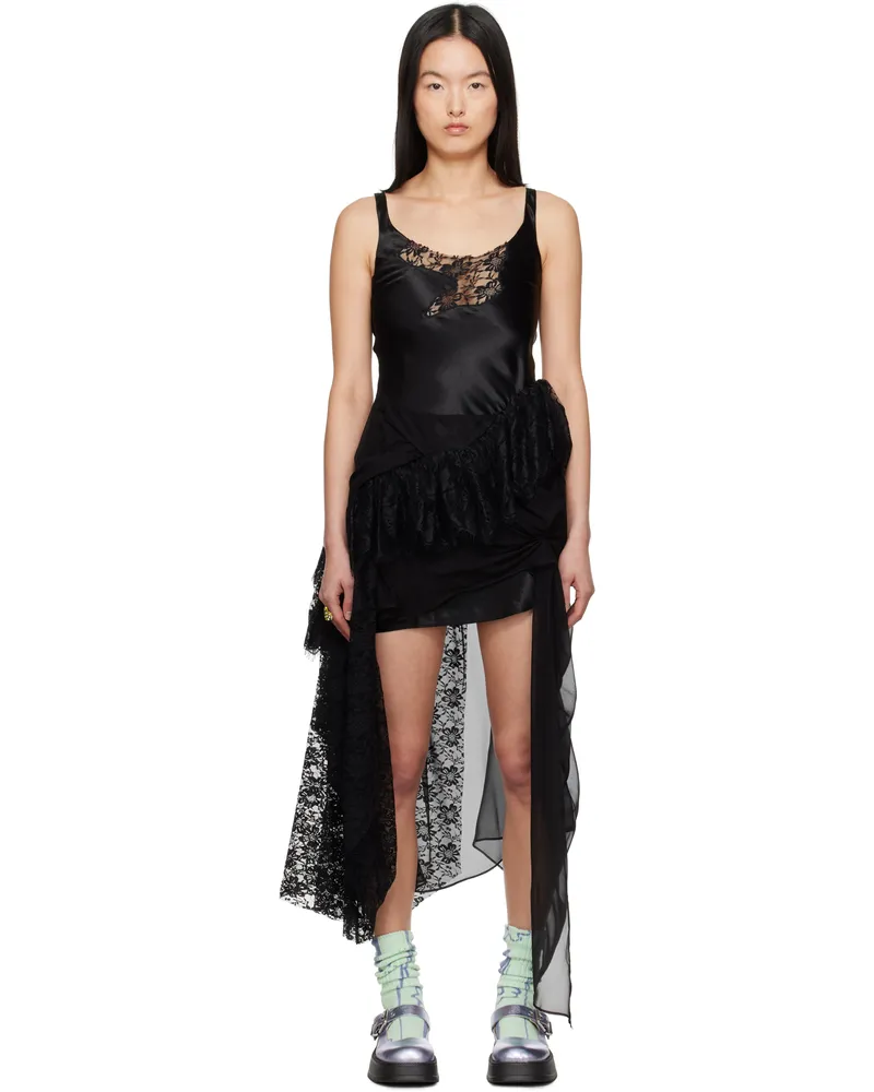 Collina Strada Black Ammi Fanny Minidress Black