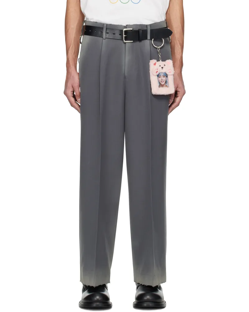 Doublet Gray Dusty Tailored Trousers Grey