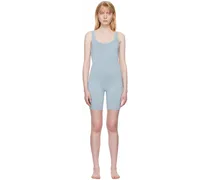 Blue Outdoor Mid Thigh Jumpsuit