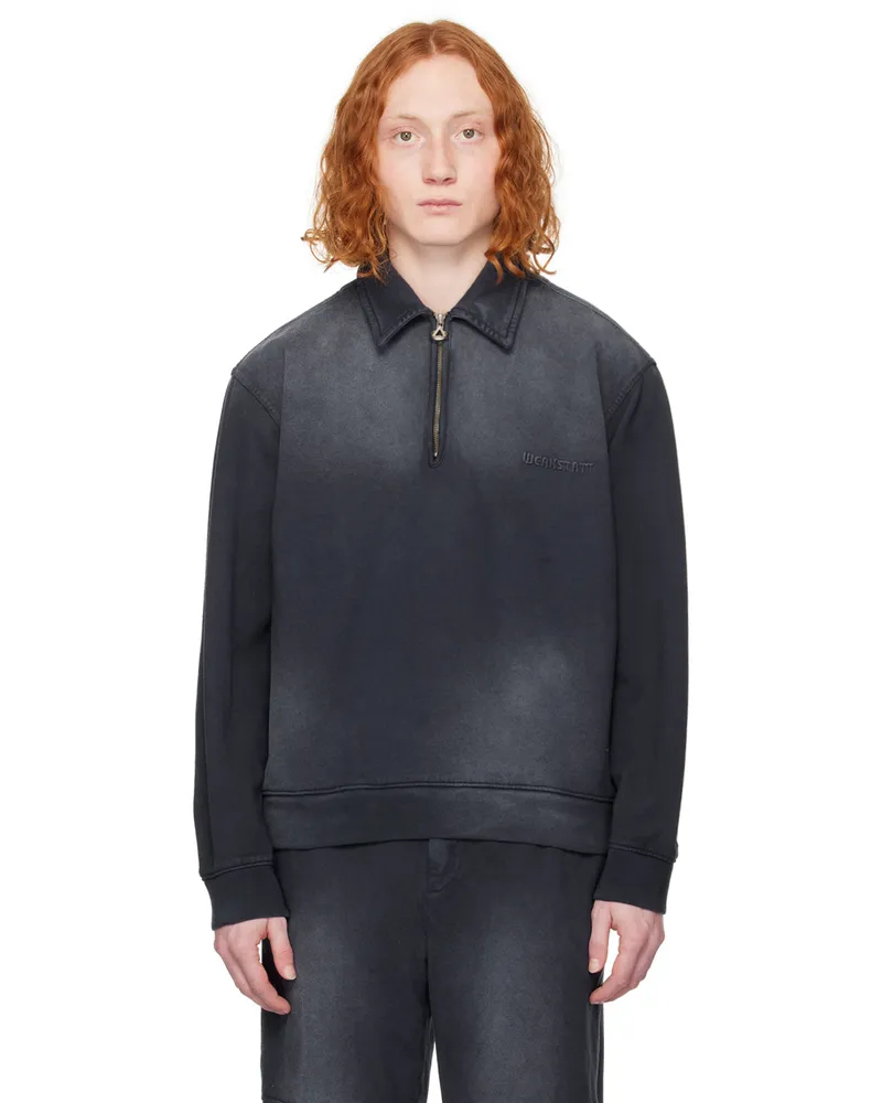 SOLID HOMME Navy Dyeing Sweatshirt 708g