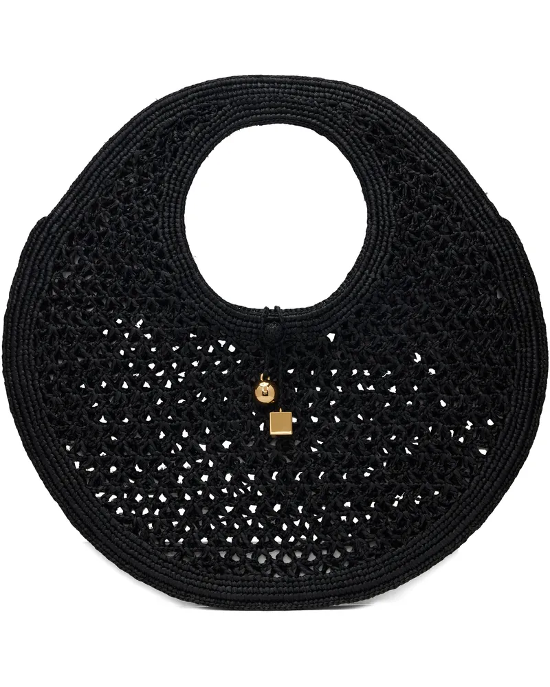 Jacquemus Black La Casa 'The Spiaggia round' Tote 990