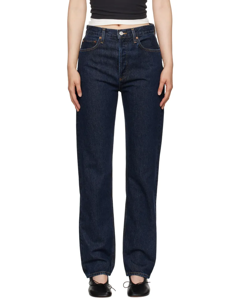 AGOLDE Indigo 90's Pinch Waist Jeans Polished