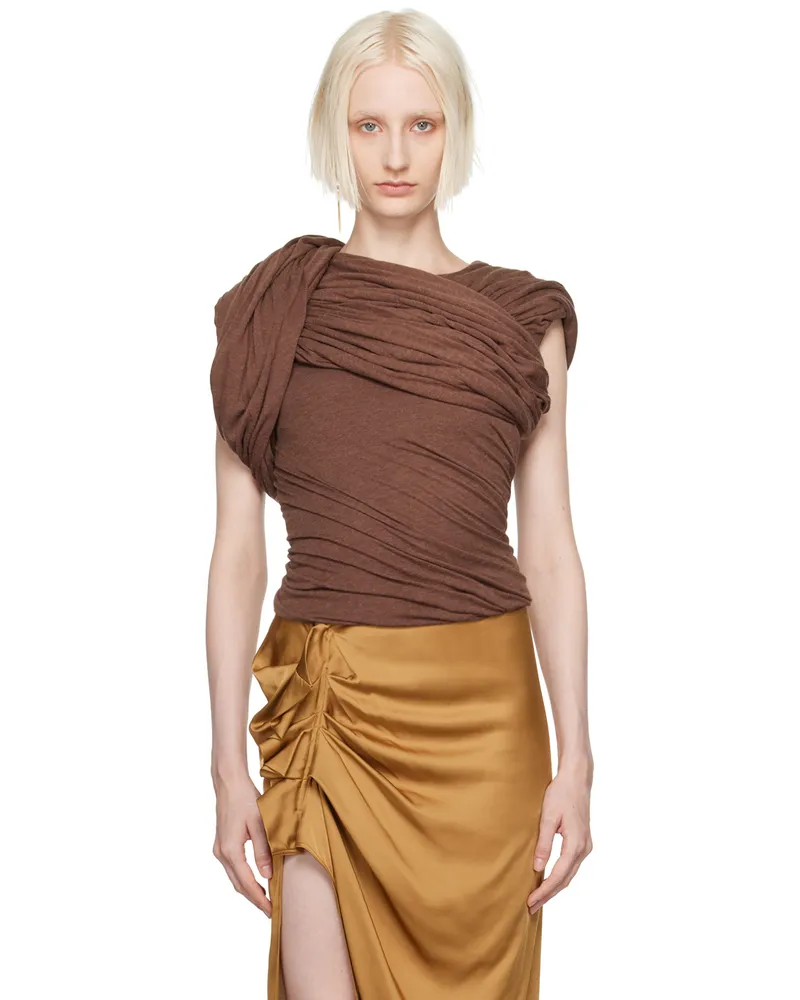 Rick Owens Brown Porterville Harness T-Shirt 93