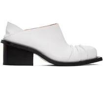 SSENSE Exclusive White Convertible Chunky Heel Mules