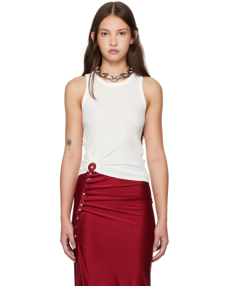 Paco Rabanne White Signature Piercing Tank Top P100