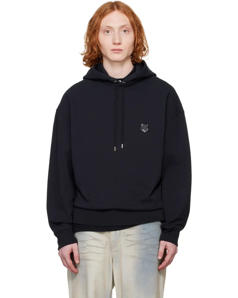 Kitsuné Black Bold Fox Head Patch Oversize Hoodie P199