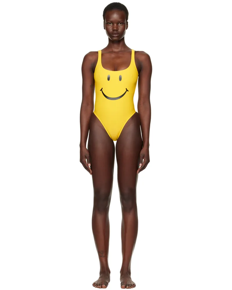 Moschino Yellow Smiley Swimsuit 1027