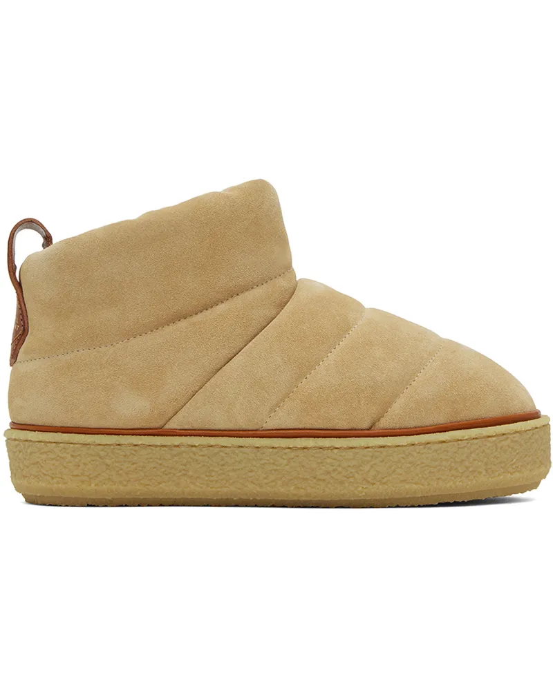Isabel Marant Tan Suede Pillow Boots 50tf