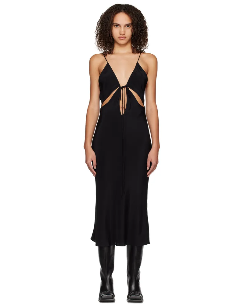 Christopher Esber Black Triquetra Midi Dress Black