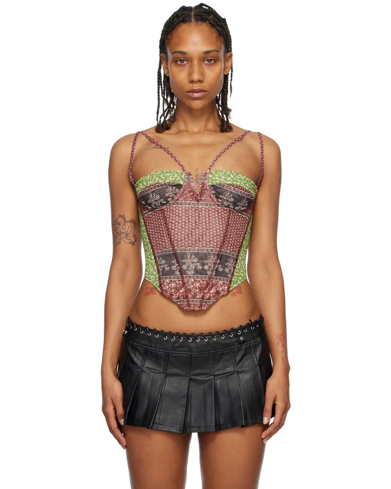 Miaou Burgundy Aphex Corset Pinot