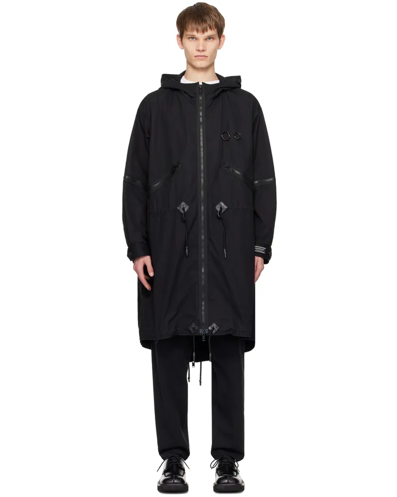 Undercover Black O-Ring Coat Black