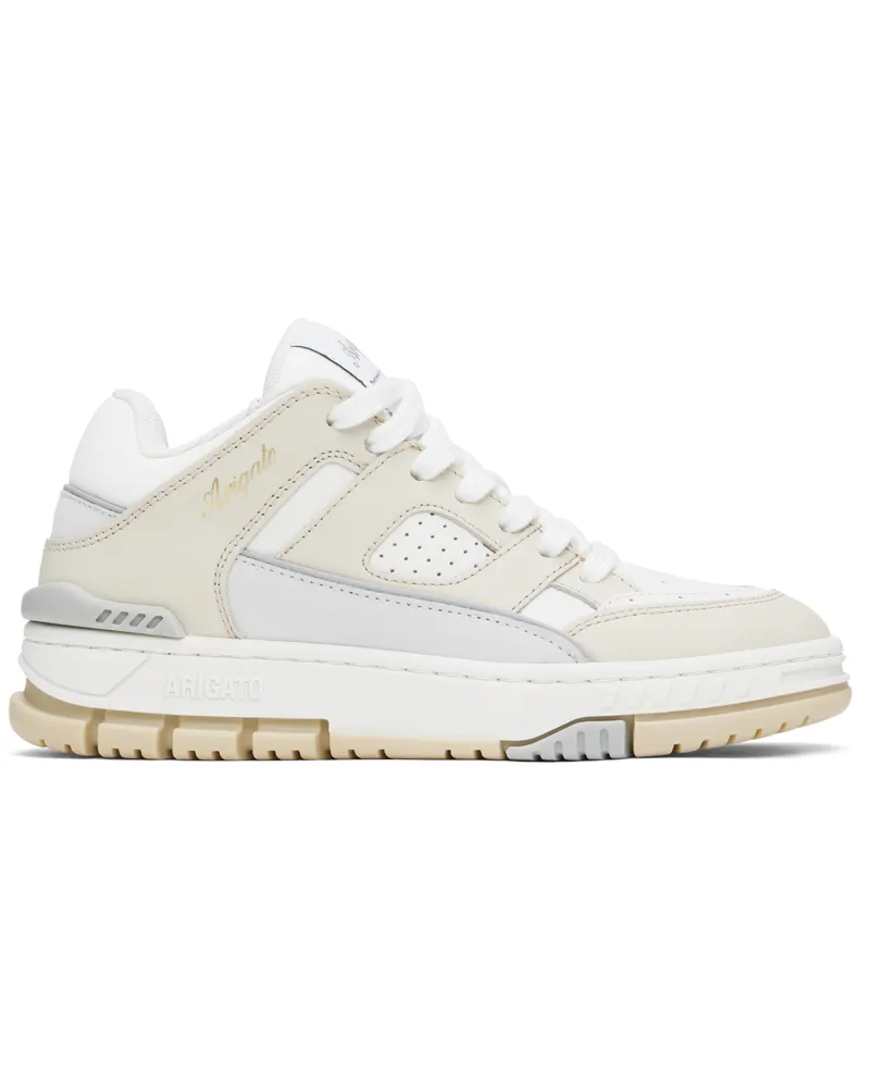 Axel Arigato White & Beige Area Lo Sneakers Cremino
