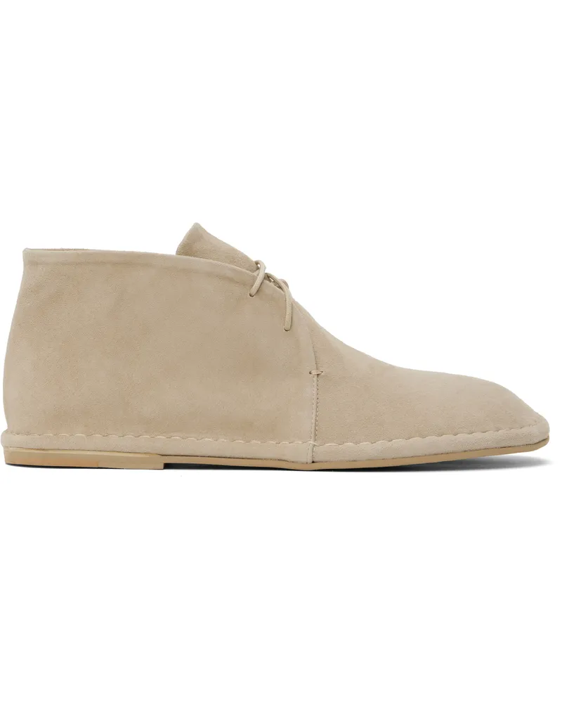 AMOMENTO Beige Suede Desert Boots Beige