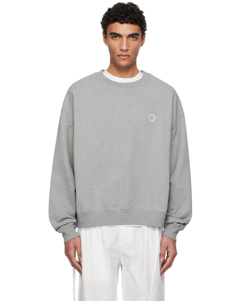 1017 ALYX 9SM Gray Boxy Crewneck Sweatshirt Light