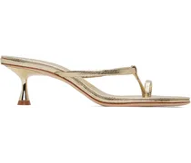 Gold Edith 50 Heeled Sandals