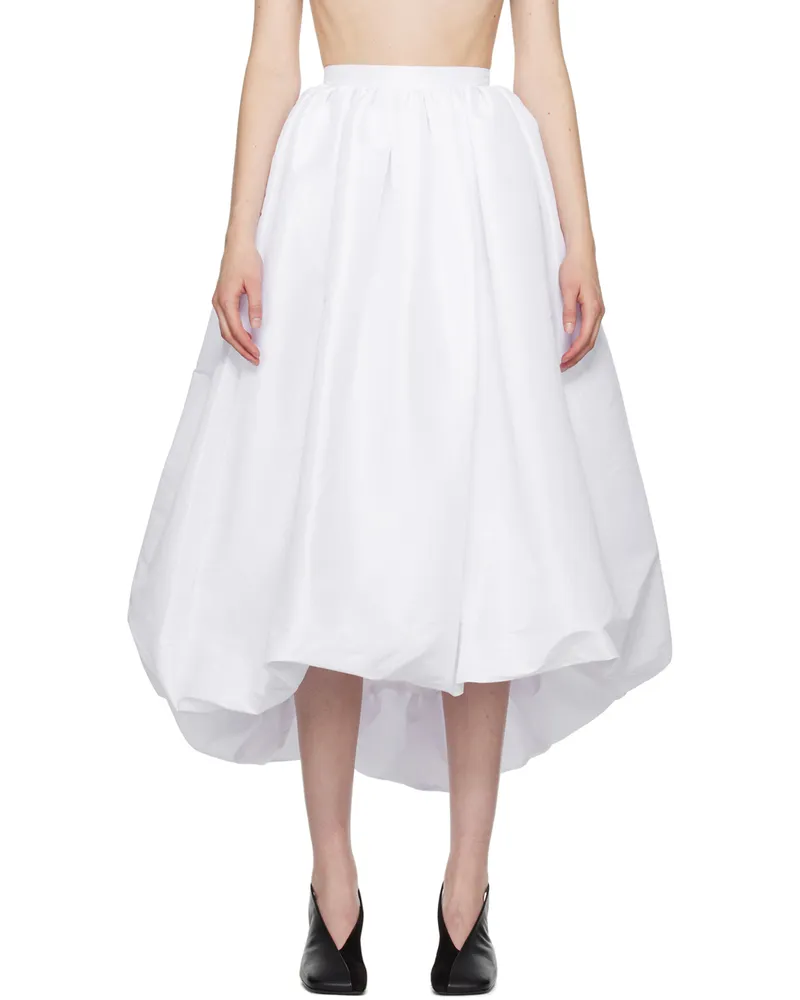 Kika Vargas SSENSE Exclusive White Nina Midi Skirt White