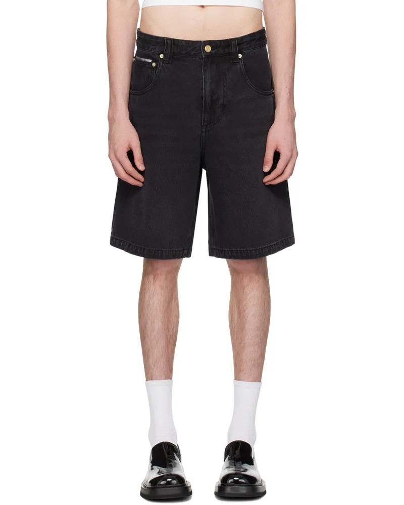 Eytys SSENSE Exclusive Black Keanu Denim Shorts Black
