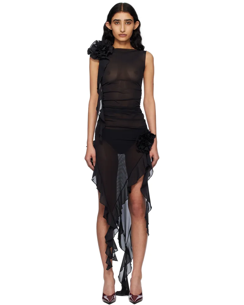 Fancì Club Black 'The Obsession' Midi Dress Black