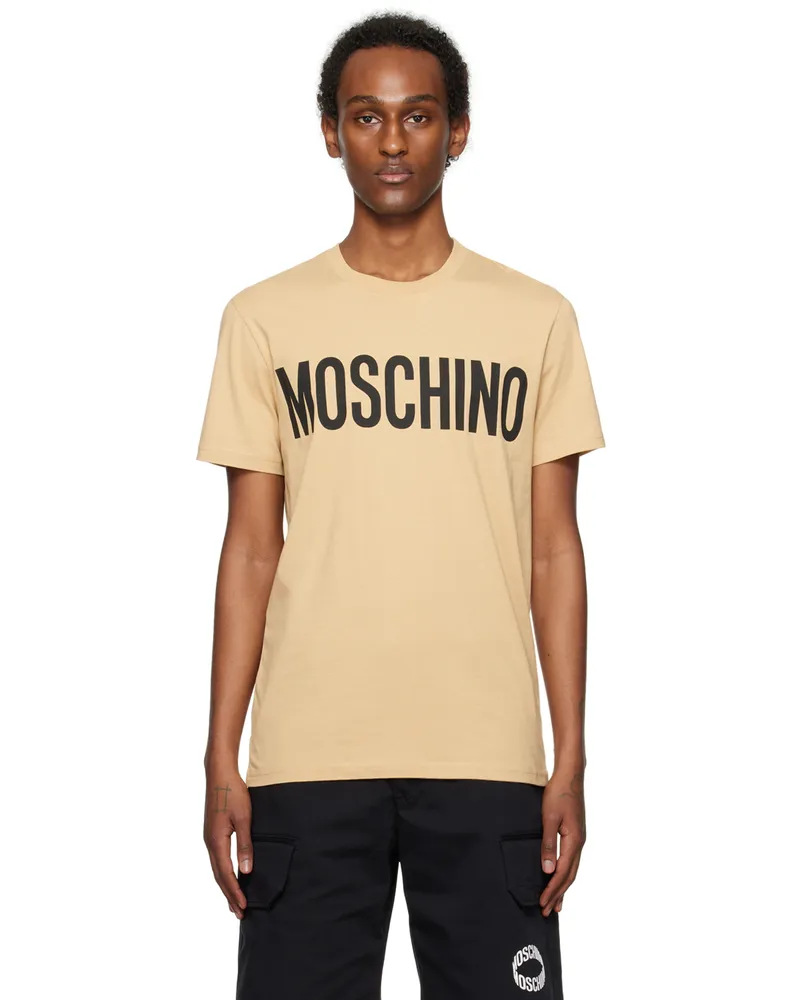 Moschino Beige Printed T-Shirt A1148