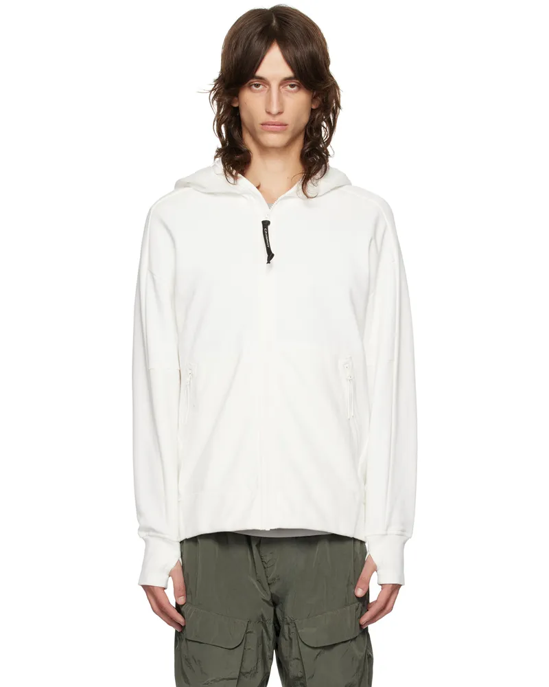 C.P. Company White Goggle Hoodie 103