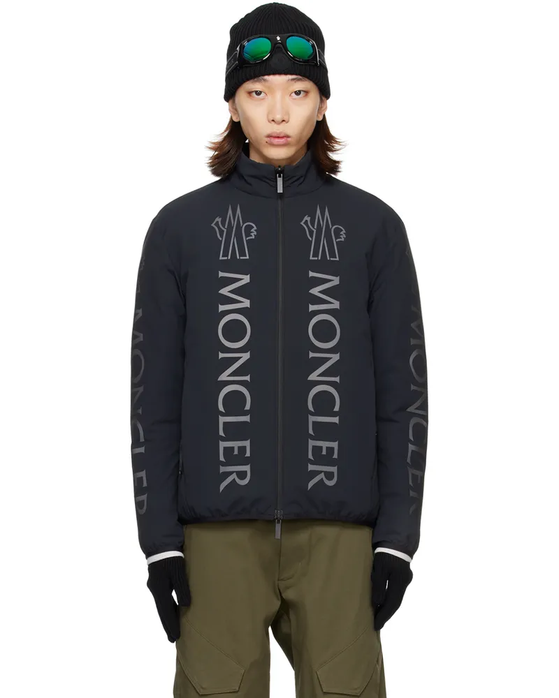 Moncler Black Ponset Reversible Down Jacket Black