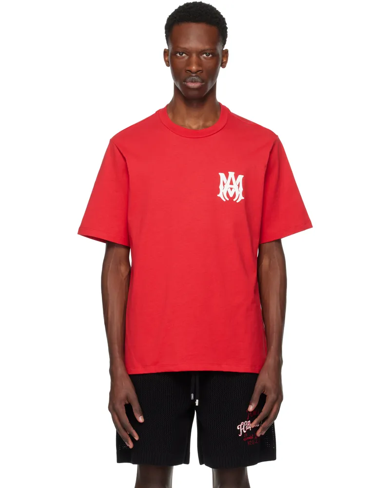 Amiri Red MA Core Logo T-shirt Red