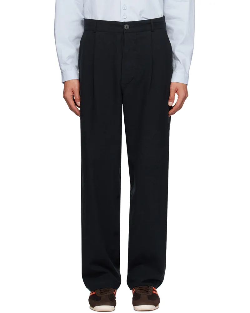 XENIA TELUNTS Black Typewriter Trousers Black