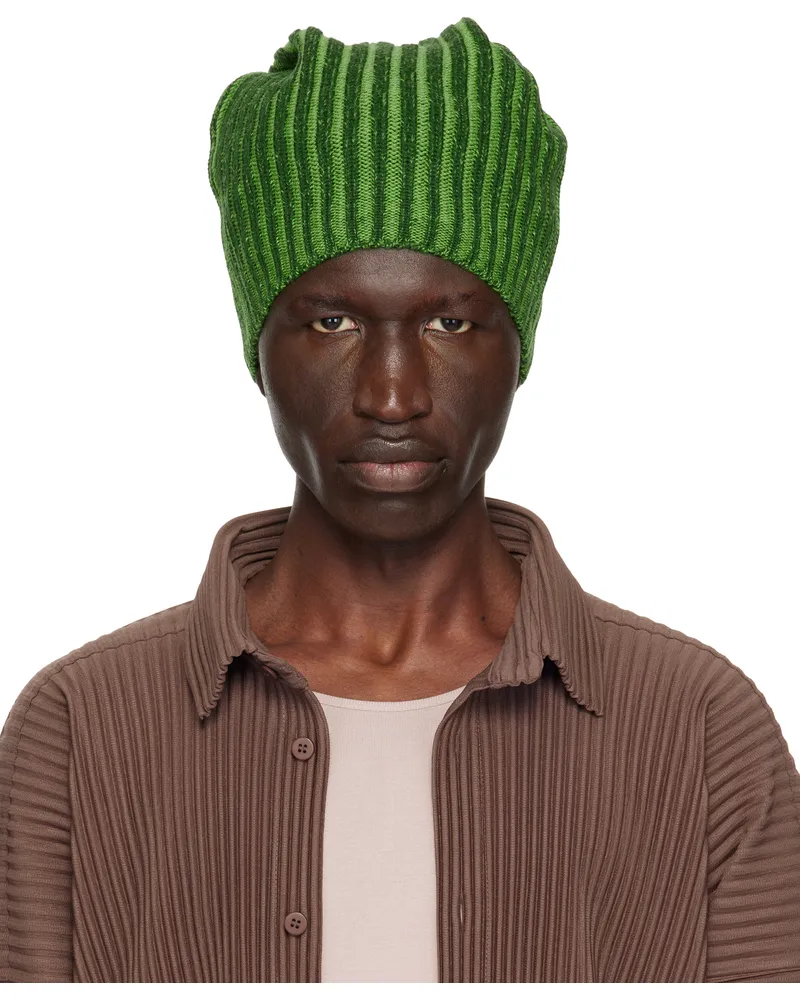 Issey Miyake Green Ronan Bouroullec Edition RB_Drawing Beanie 62-green