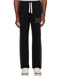 Palm Angels Black Studded Sweatpants Black