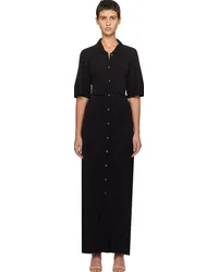 BITE Studios Black Naked Back Maxi Dress Black