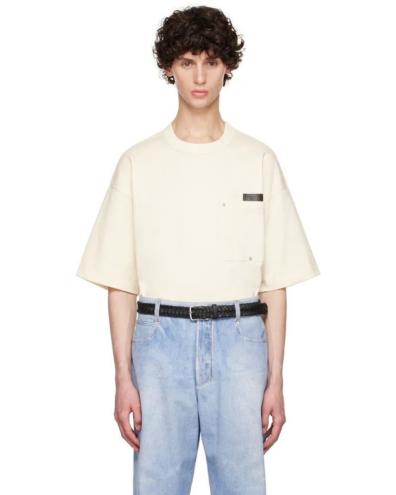 Bottega Veneta Off-White Pocket T-Shirt 2679