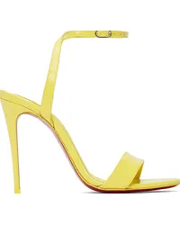 Christian Louboutin Yellow Loubigirl 100 Heeled Sandals Ypiou