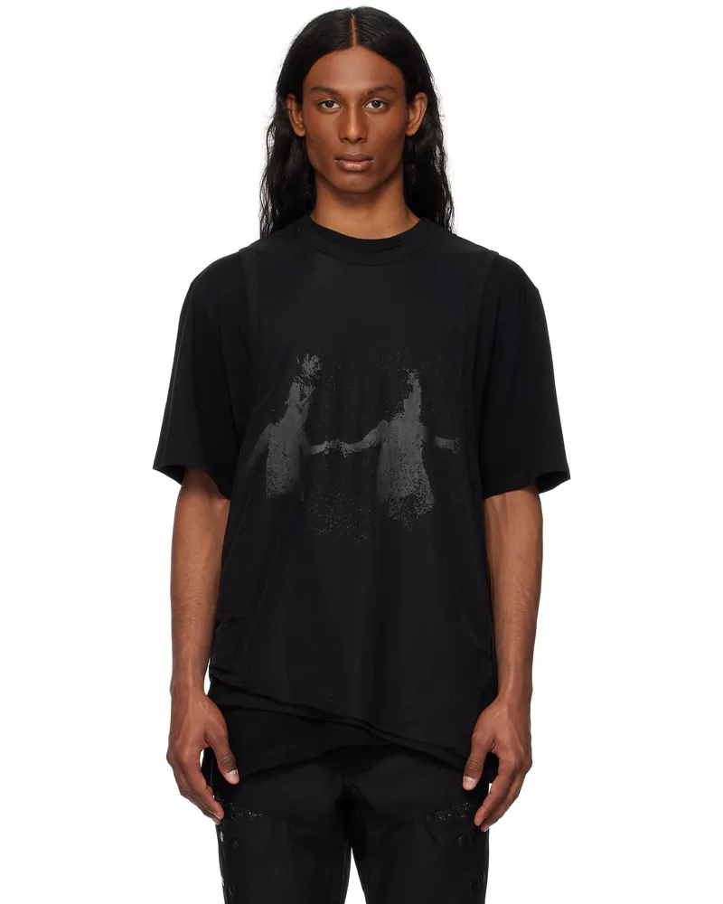 Hyein Seo Black Double Layer T-shirt Black