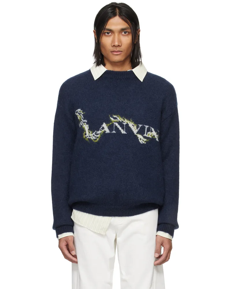 Lanvin Navy Mohair Sweater 277